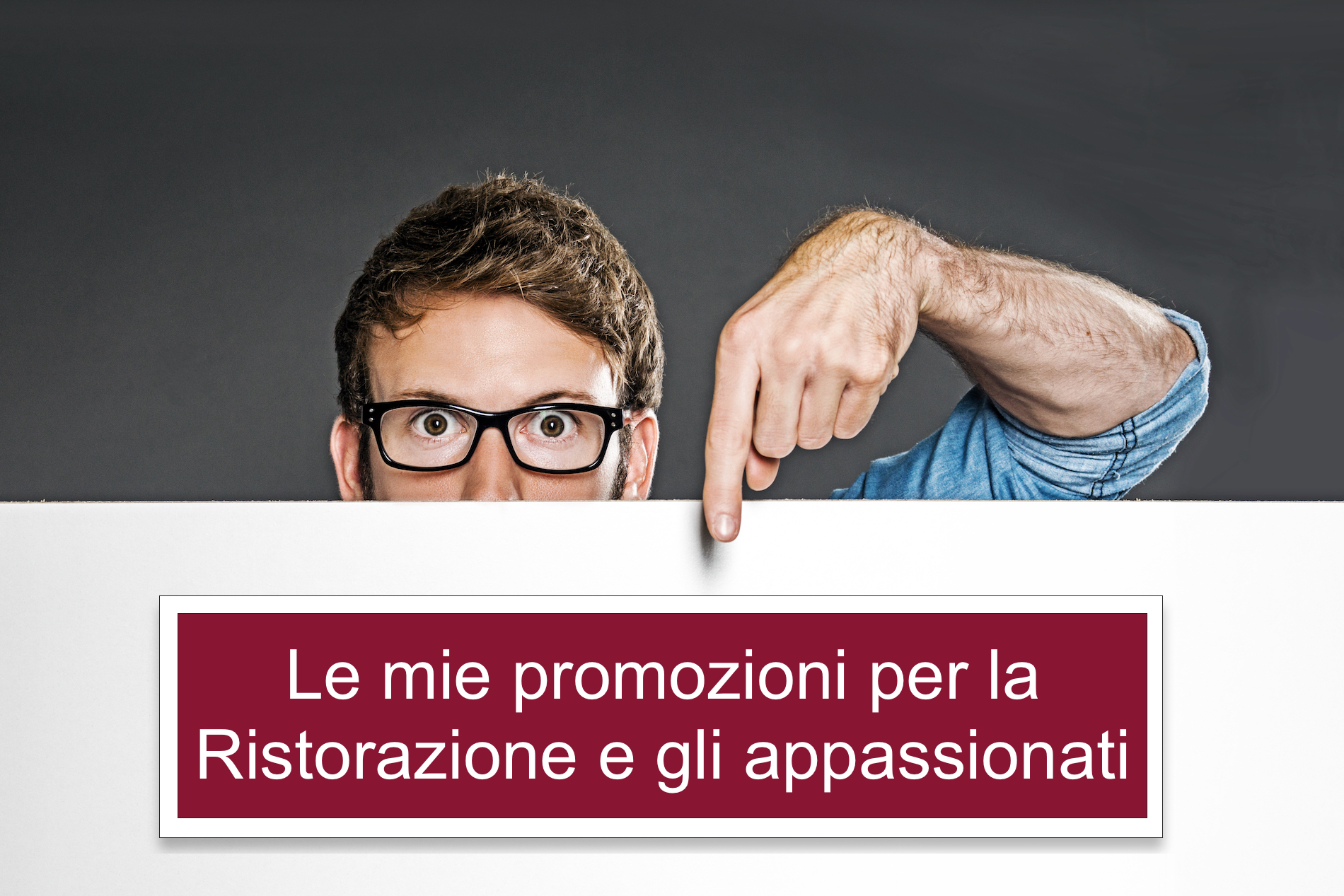 Le mie promozioni per la ristorazione, per chi ci lavora e per gli appassionati di cucina. Consulenza, formazione, marketing, tutto indirizzato a ristoranti ed altri locali.