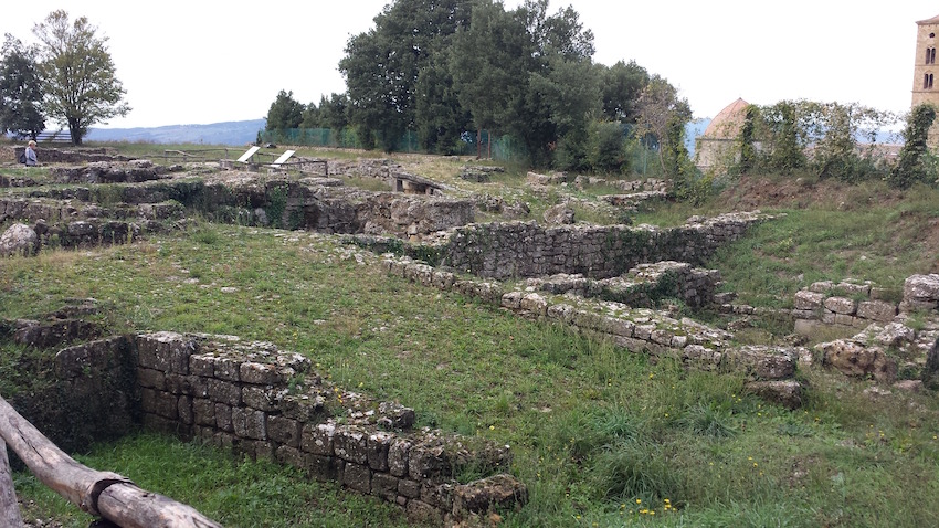 L'antica acropoli etrusca di Volterra.