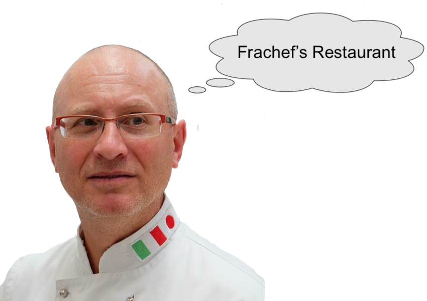 Il sogno di Francesco si realizza, aprire un proprio ristorante, il Frachef's Restaurant.