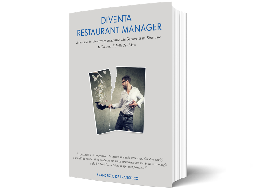 La copertina del libro Diventa Restaurant Manager.